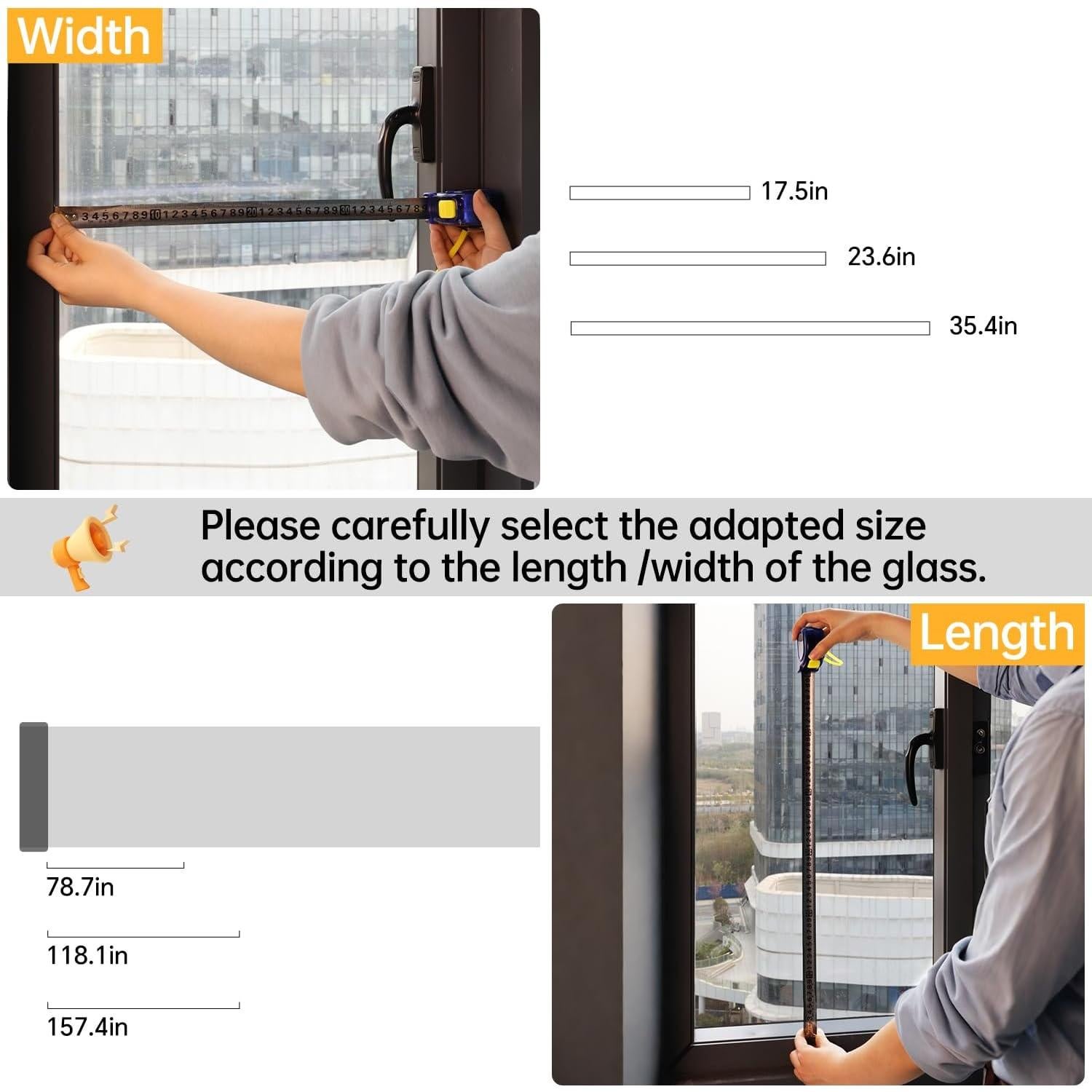 Película Reflectante de Privacidad Wondriva 44.5x198.1cm UV