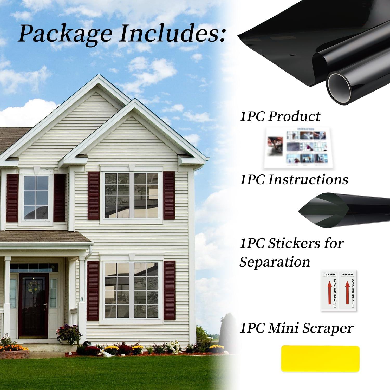 Película Reflectante de Privacidad Wondriva 44.5x198.1cm UV