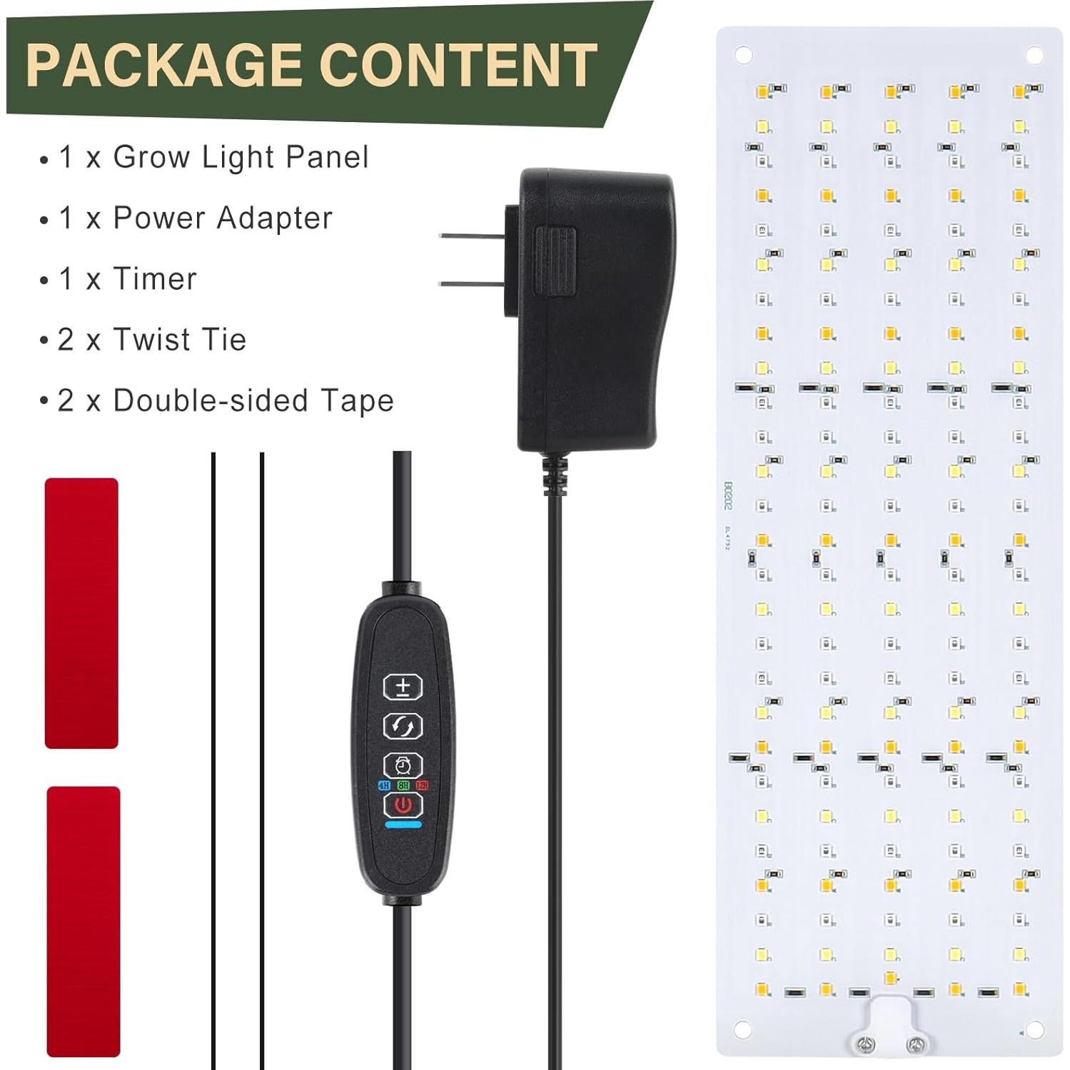 Luz de Cultivo LED LBW 10W Espectro Completo 135 LEDs