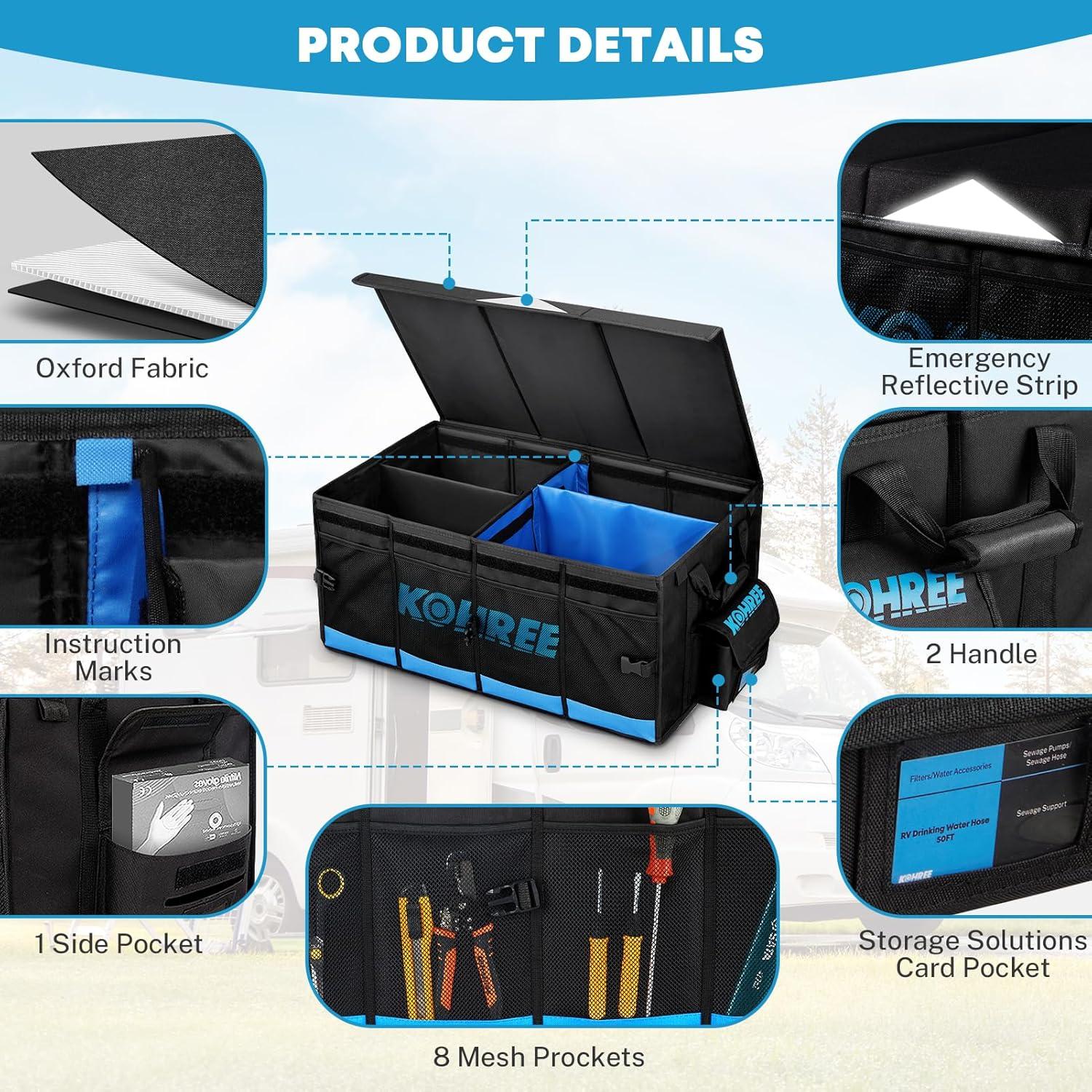 Bolsa de Almacenamiento Plegable Kohree 74L Impermeable para RV