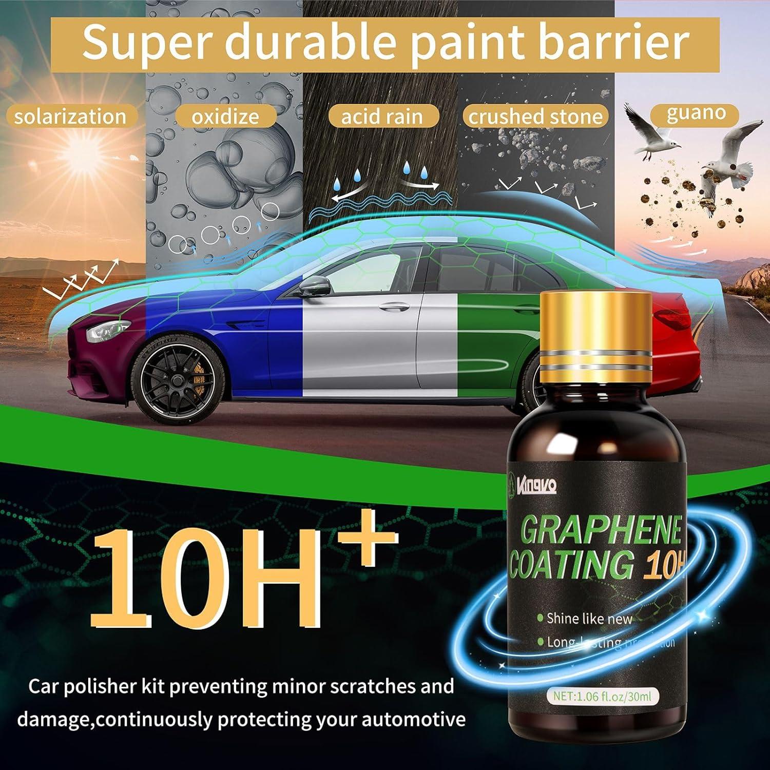 Recubrimiento Cerámico para Autos Kingvo 30ml - Protección UV y Rayones