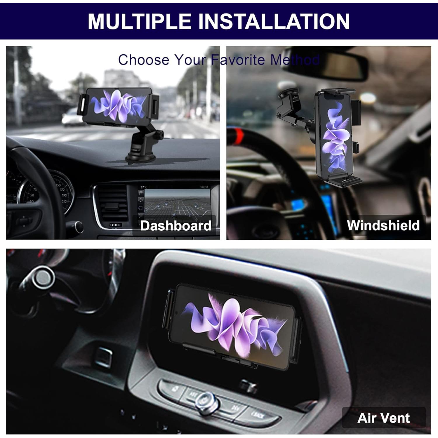 Cargador Inalámbrico para Auto ioiFour 15W con Soporte Ajustable