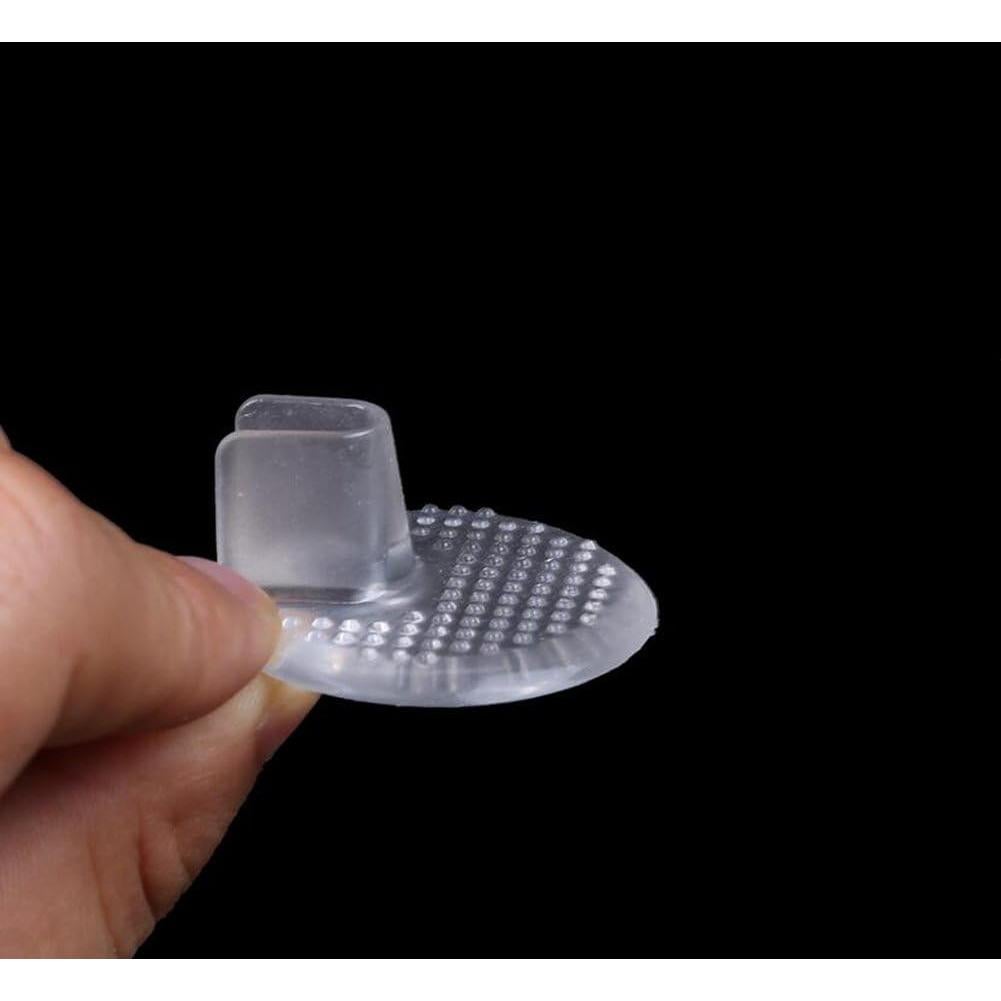 5 Pares Almohadillas de Gel Silicona Transparente para Dedos