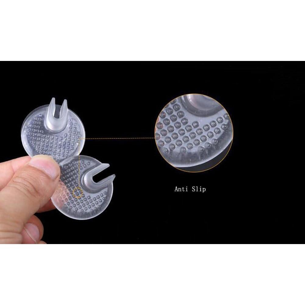 5 Pares Almohadillas de Gel Silicona Transparente para Dedos