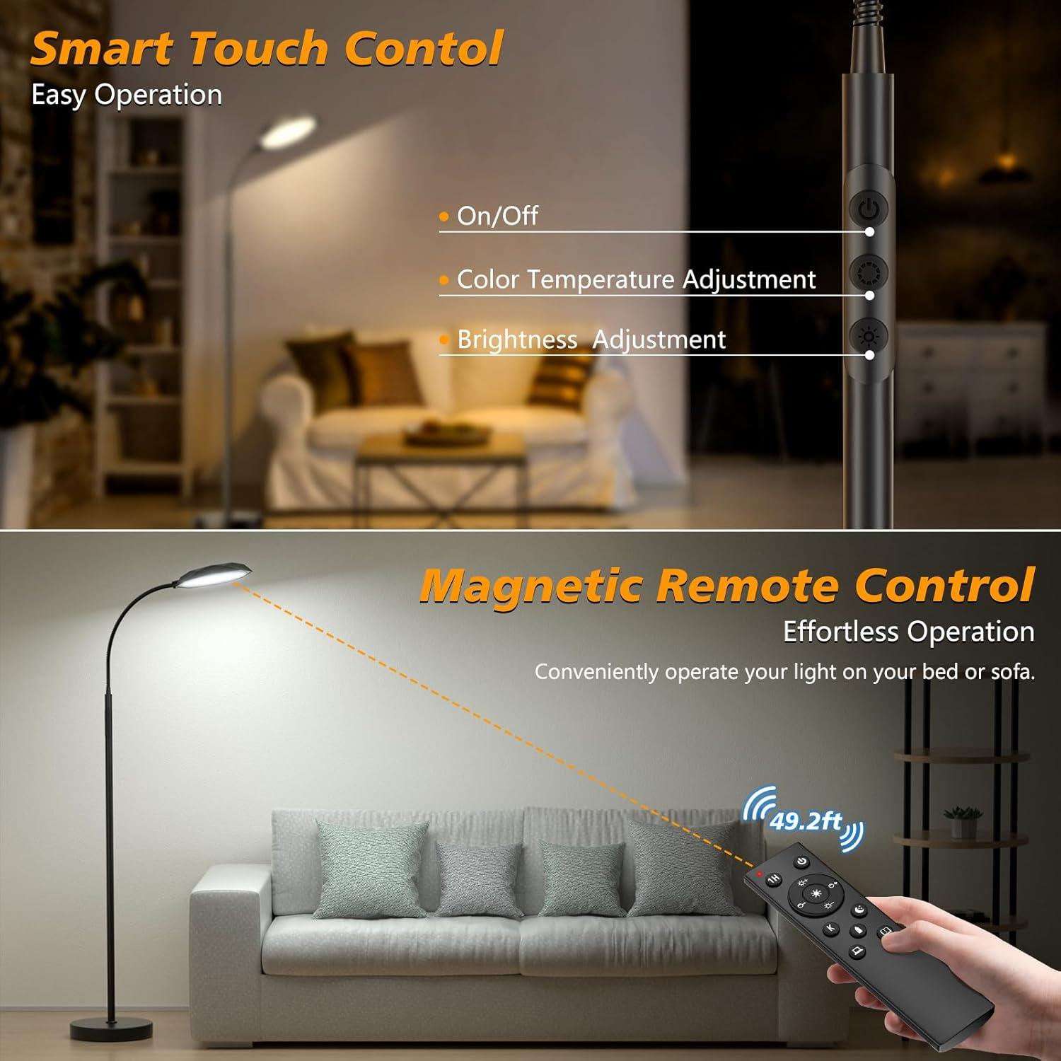 Lámpara de Pie LED PACOVY FLL-018-F5 18W Regulable