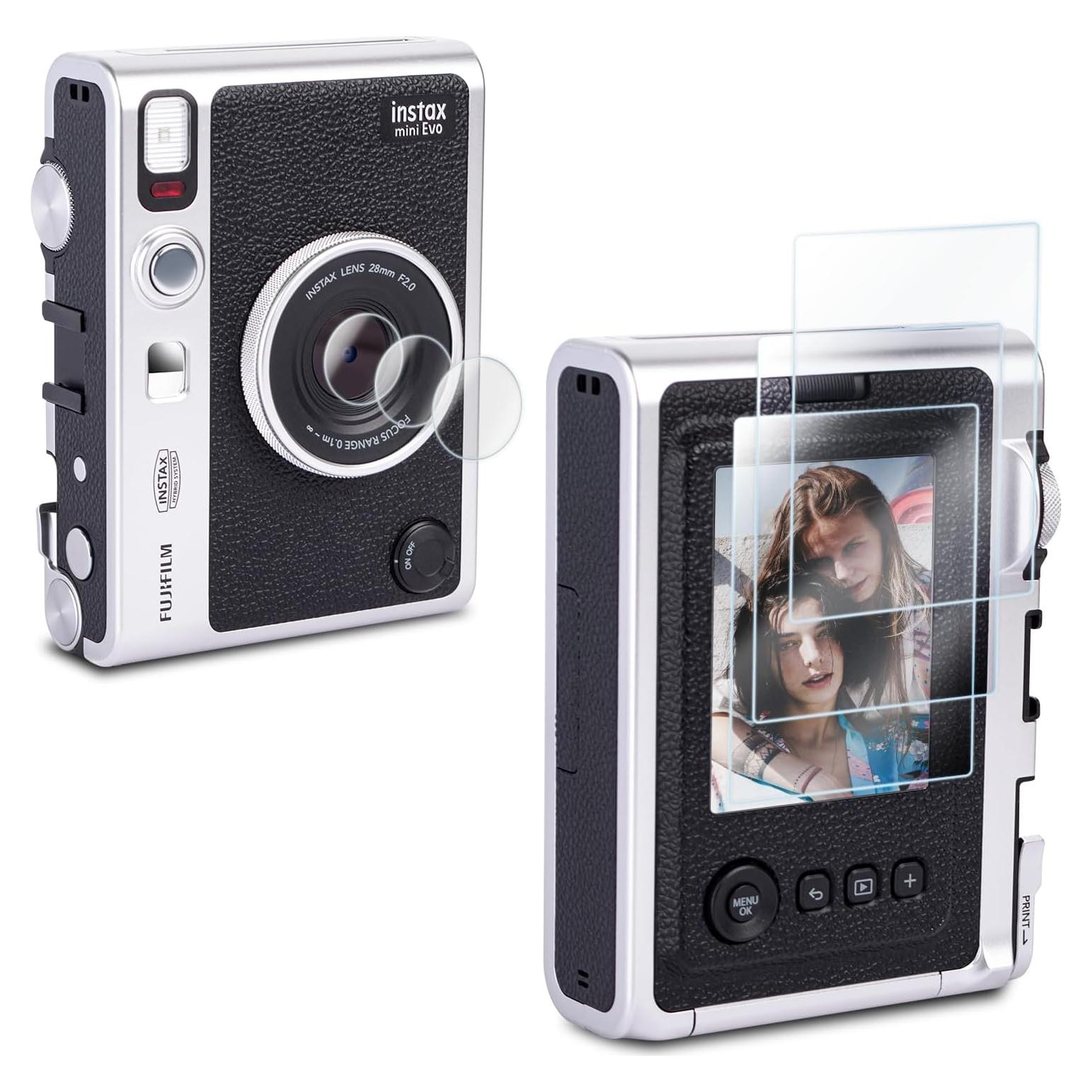 Protector de Pantalla y Lente Rieibi para Fujifilm Instax Mini EVO