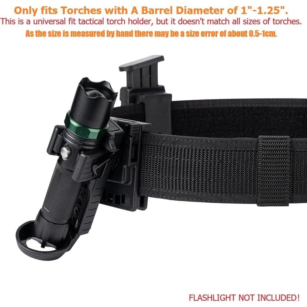 Soporte Táctico para Linterna TACNEX 1"-1.25" Clip Cinturón