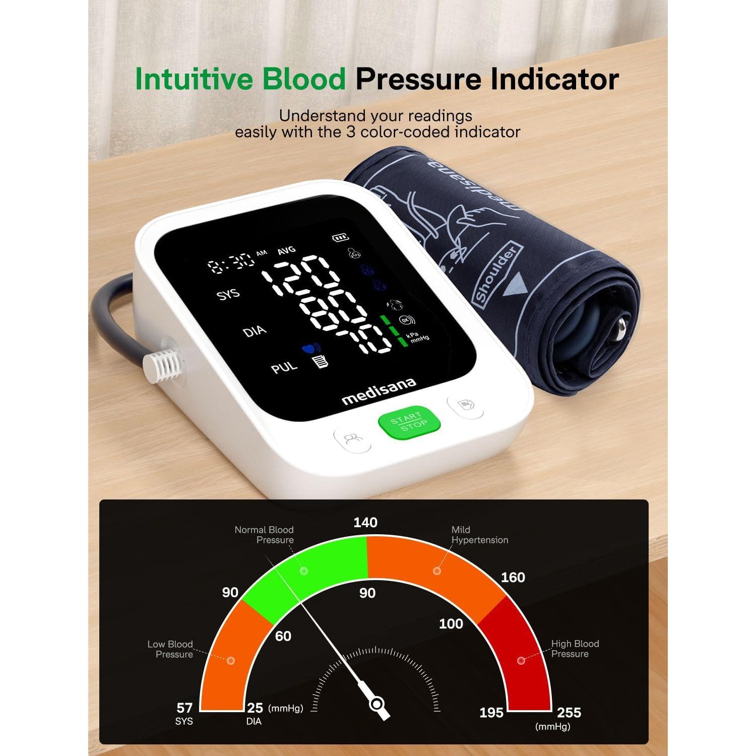 Monitor de Presión Arterial Medisana ARM-30T con Pantalla LED 4.5"