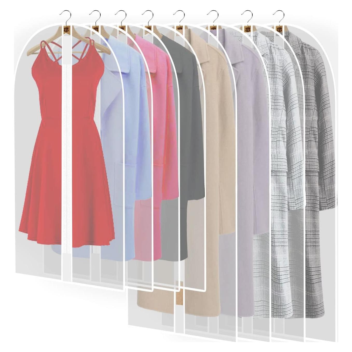 Juego de 8 Fundas de Ropa Pwsap Transpirables con Cremallera