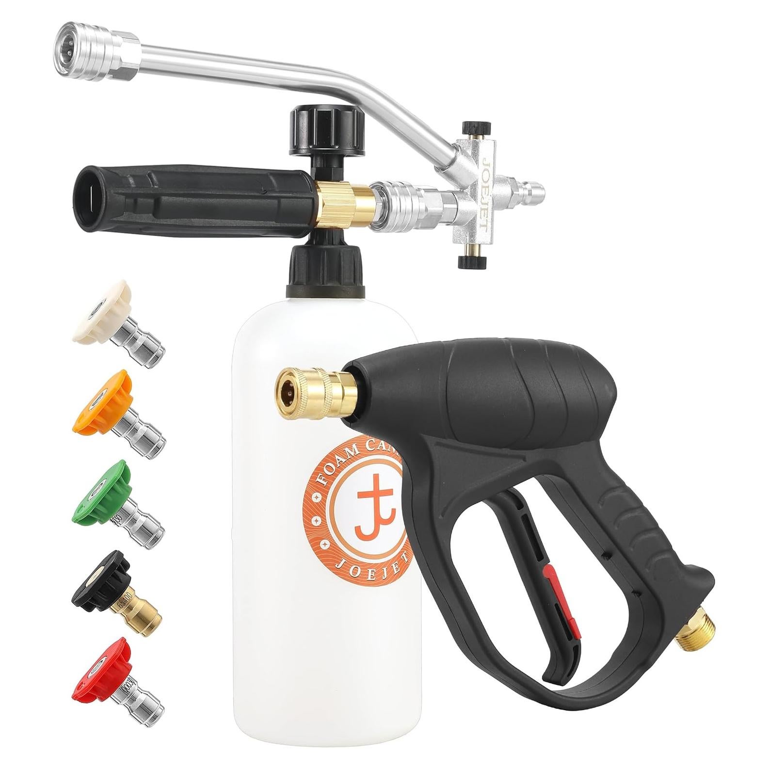 Pistola de Lavado a Presión JOEJET Doble con Caño de Espuma 1L