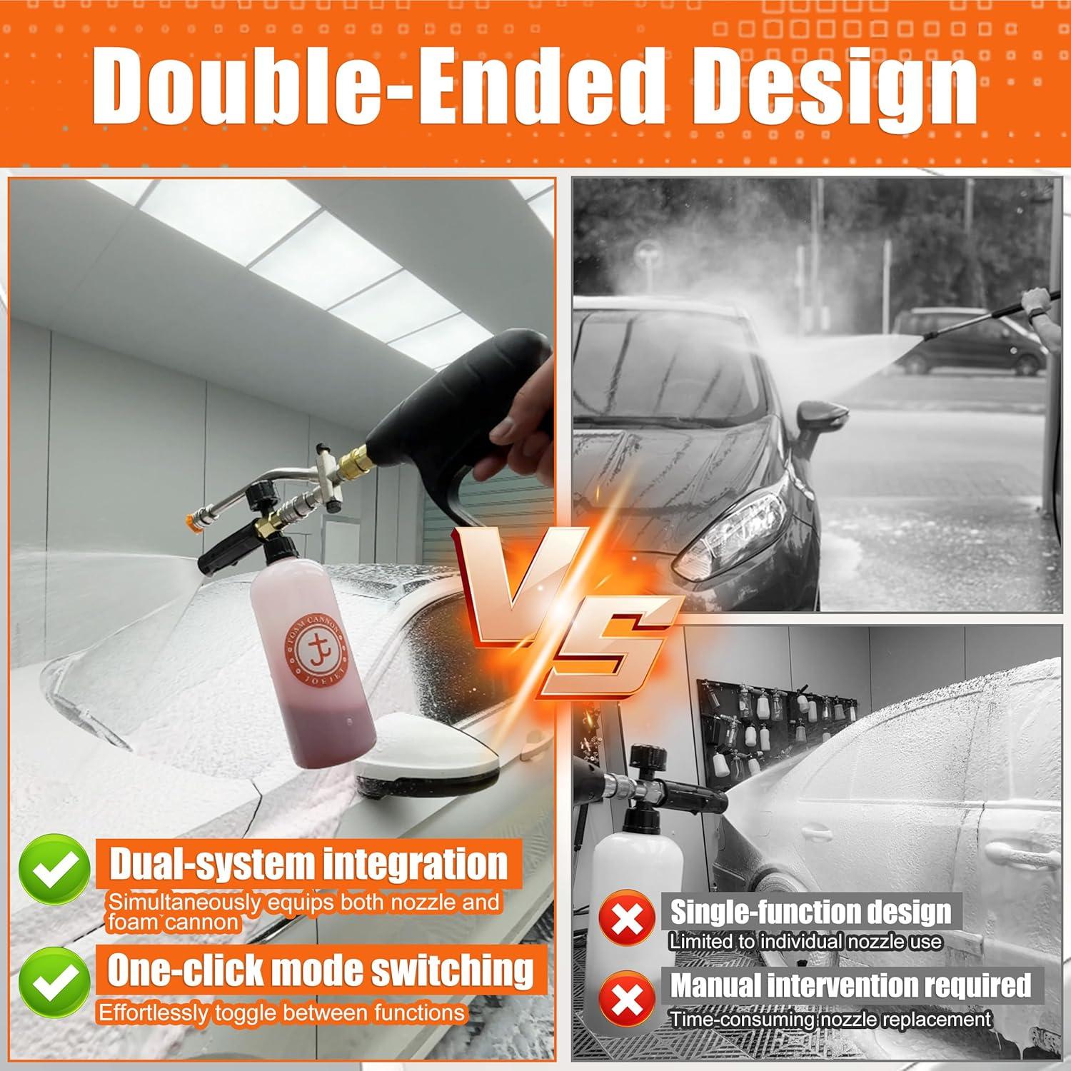 Pistola de Lavado a Presión JOEJET Doble con Caño de Espuma 1L