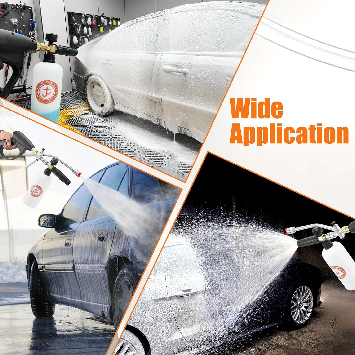 Pistola de Lavado a Presión JOEJET Doble con Caño de Espuma 1L