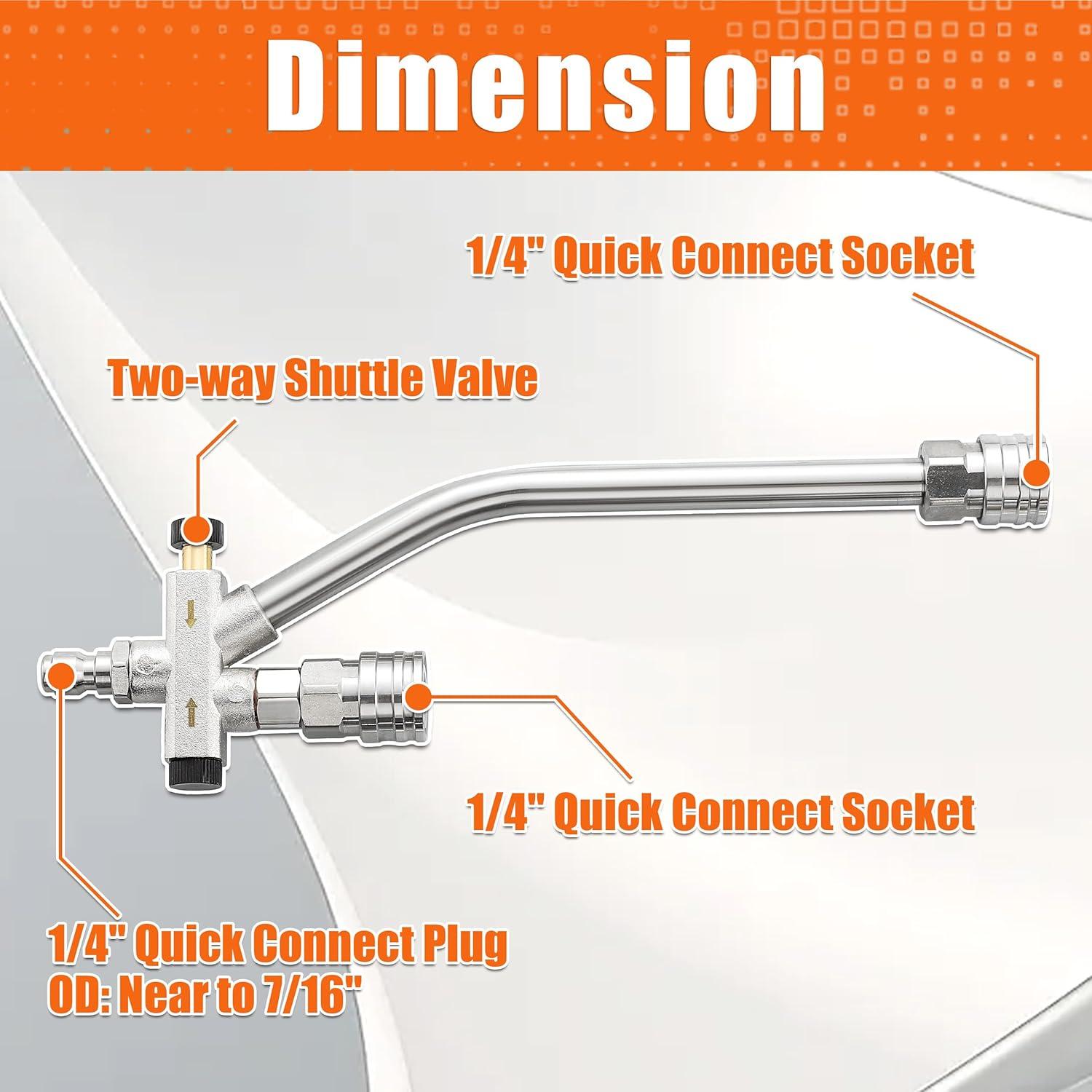 Pistola de Lavado a Presión JOEJET Doble con Caño de Espuma 1L