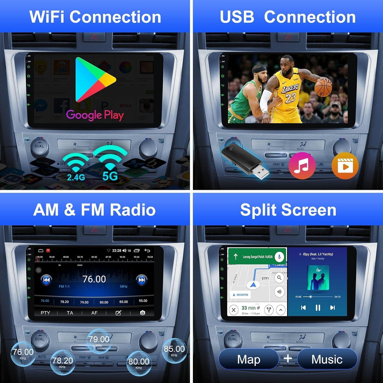 Radio de Coche 9" Cogamichi para Toyota Camry 2006-2011