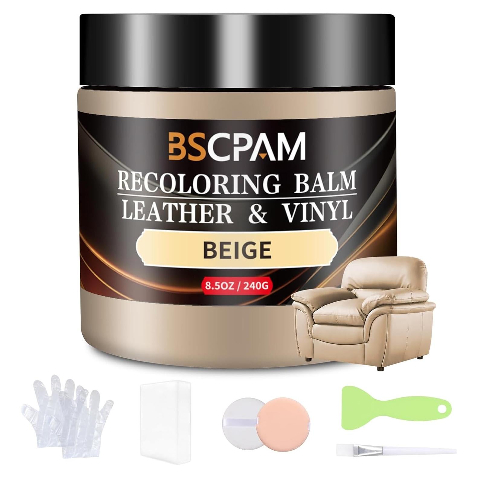 Bálsamo de Recoloración de Cuero Beige BSCPAM 240g