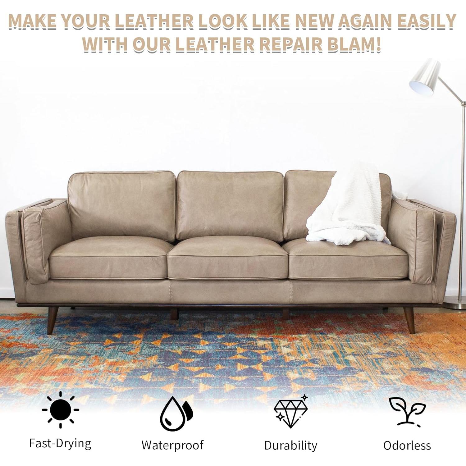 Bálsamo de Recoloración de Cuero Beige BSCPAM 240g