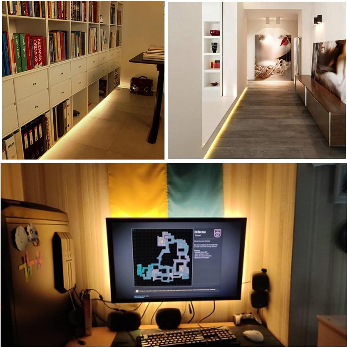 Tira LED COB 24V ZFB 5m 1600 LEDs Blanco Cálido 3000K