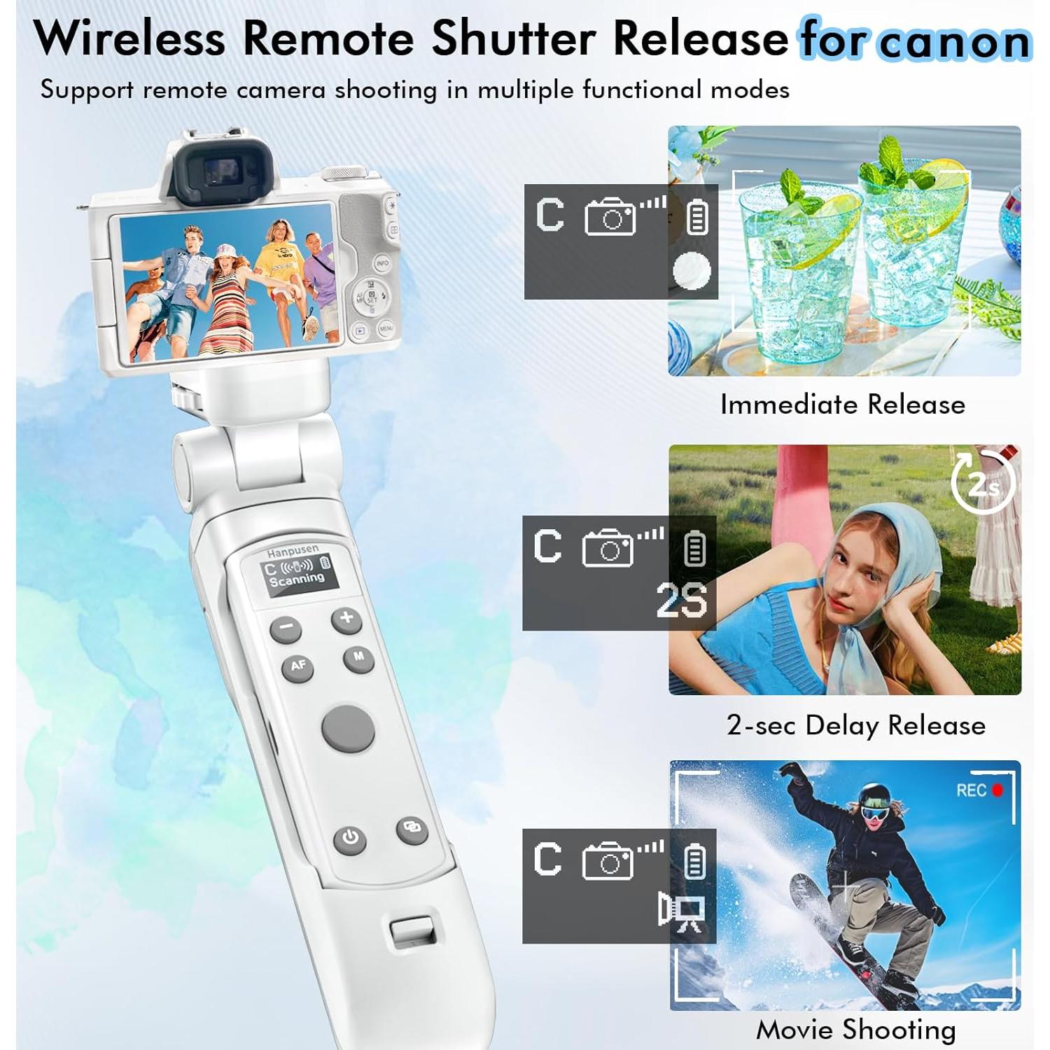 Trípode Hanpusen para Cámara Canon con Control Remoto