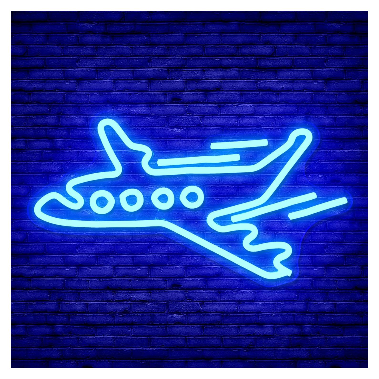 Luz de Neón LED Aviación Cheunyar Regulable 30x10 cm