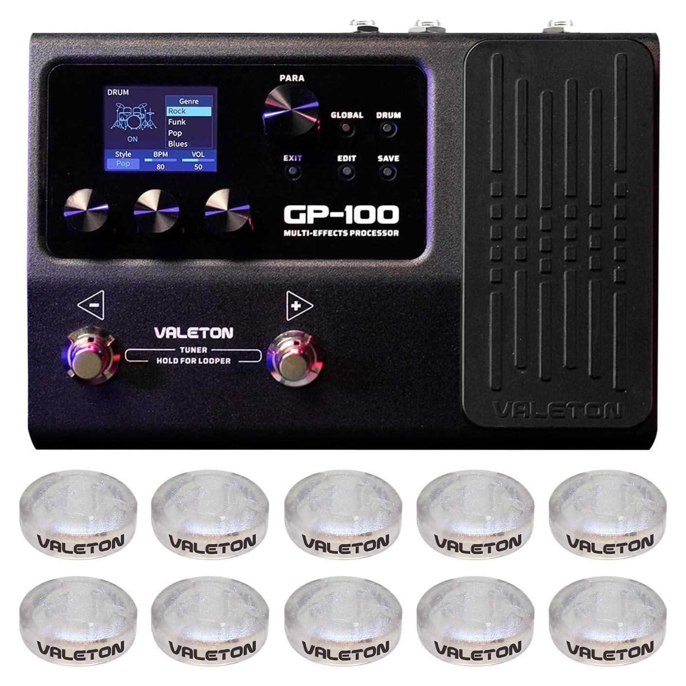 Procesador de Efectos Valeton GP-100 para Guitarra y Bajo