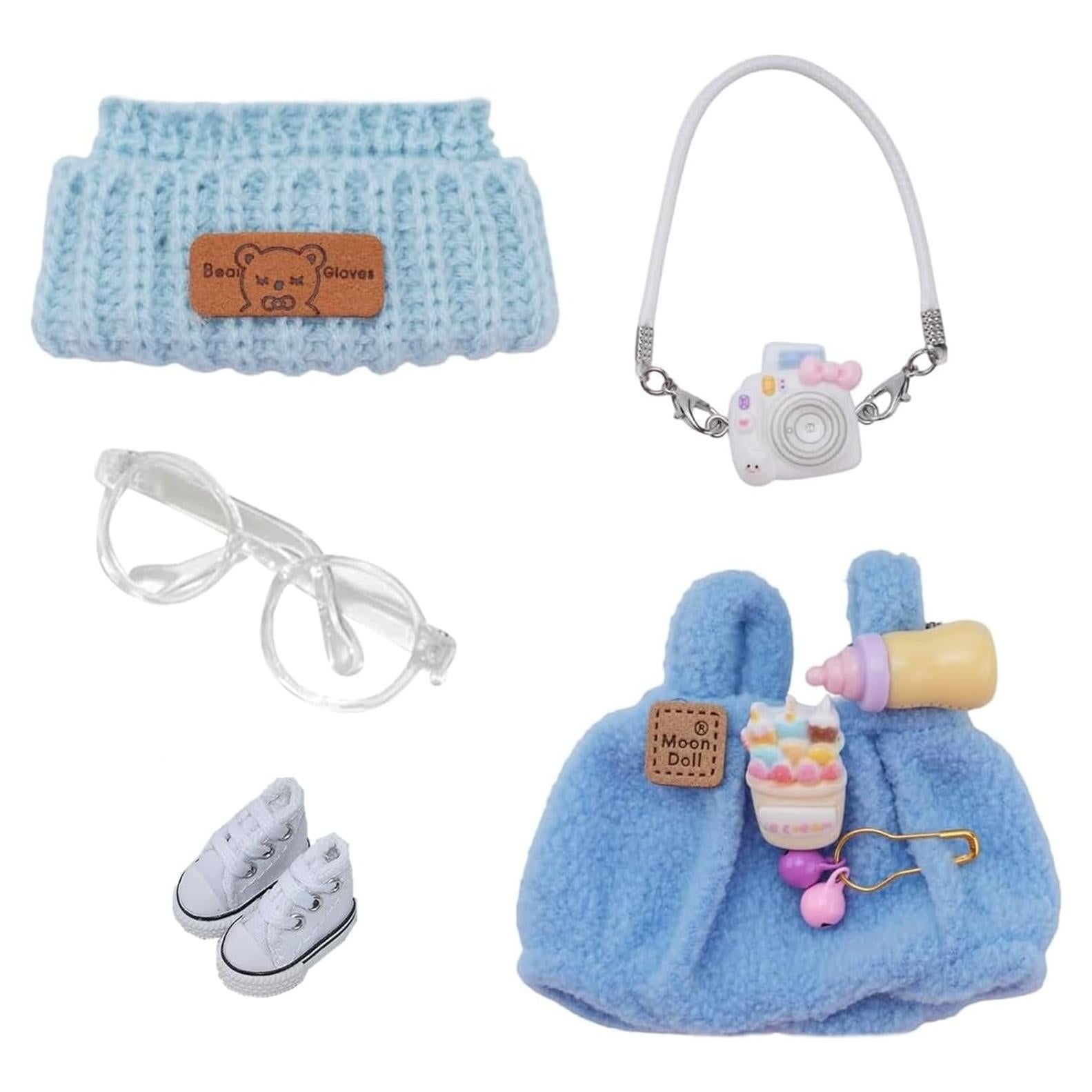 Conjunto de Ropa para Muñecas 17cm VZL - 5 Piezas Azul