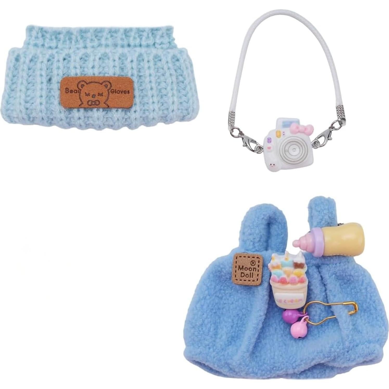 Conjunto de Ropa para Muñecas 17cm VZL - 5 Piezas Azul