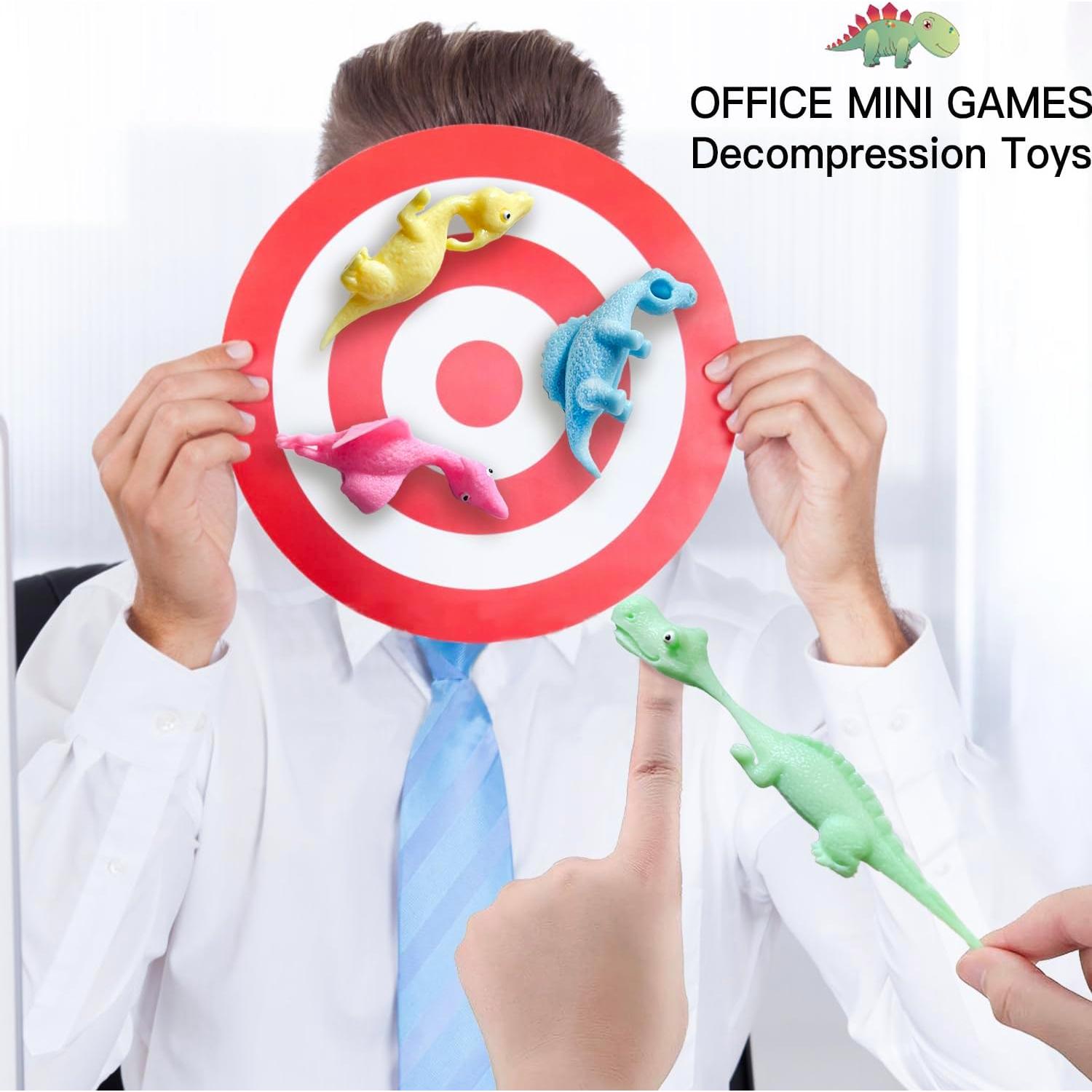 Juguetes de Dedo Dinosaurio con Lanzador Jishi 12pcs