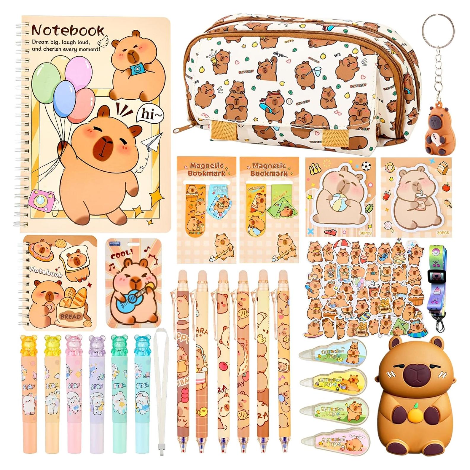 Juego de Papelería Kawaii Zadoreck - 28 Piezas para Niños