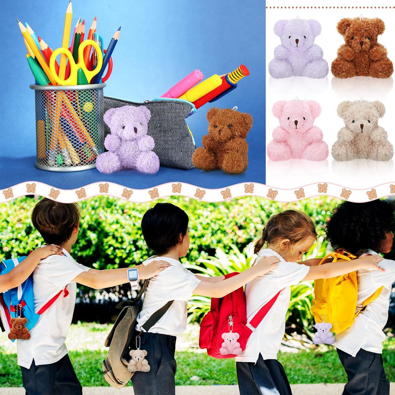 Lote de 24 Mini Ositos de Peluche 10 cm HyDren - Suaves y Adorables