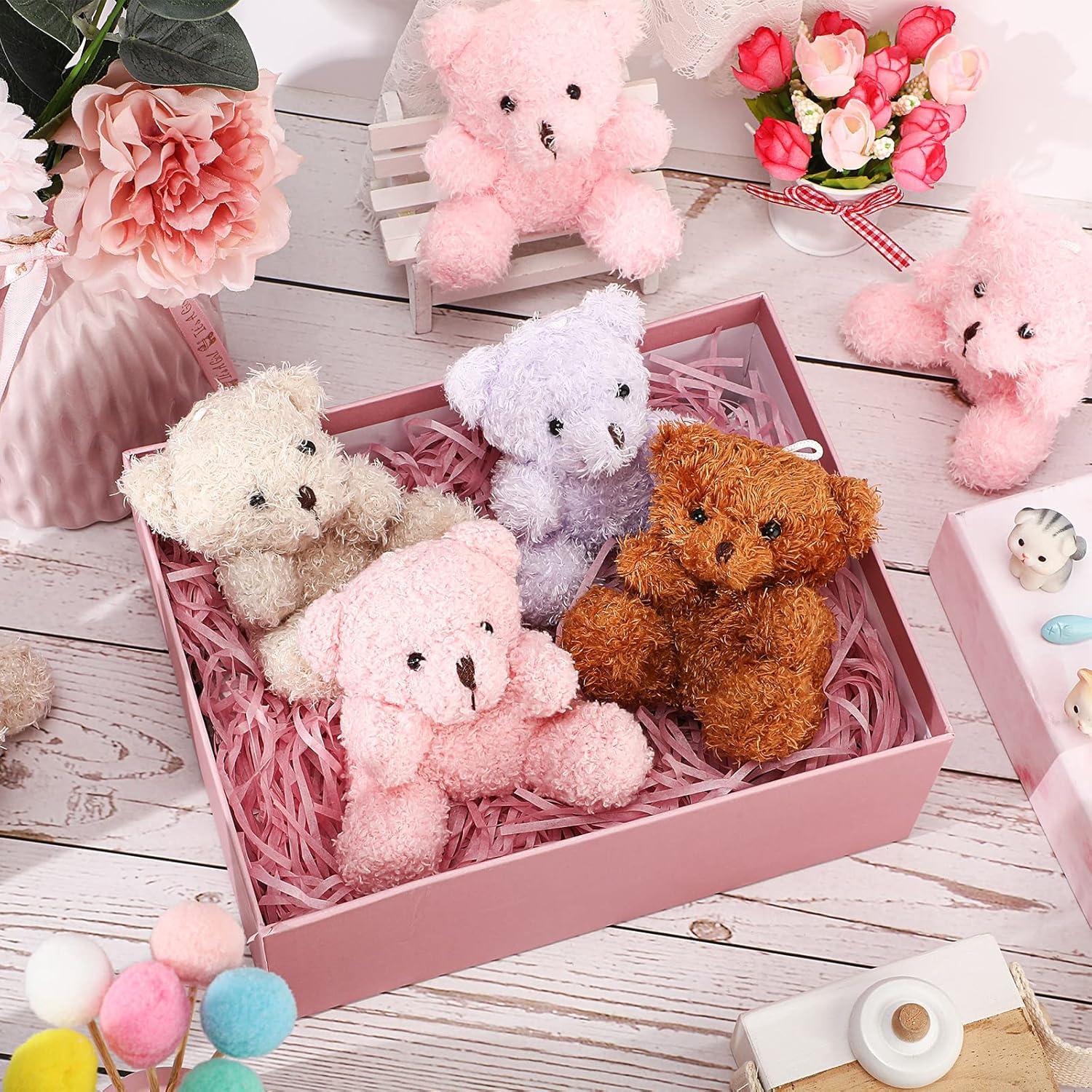 Lote de 24 Mini Ositos de Peluche 10 cm HyDren - Suaves y Adorables