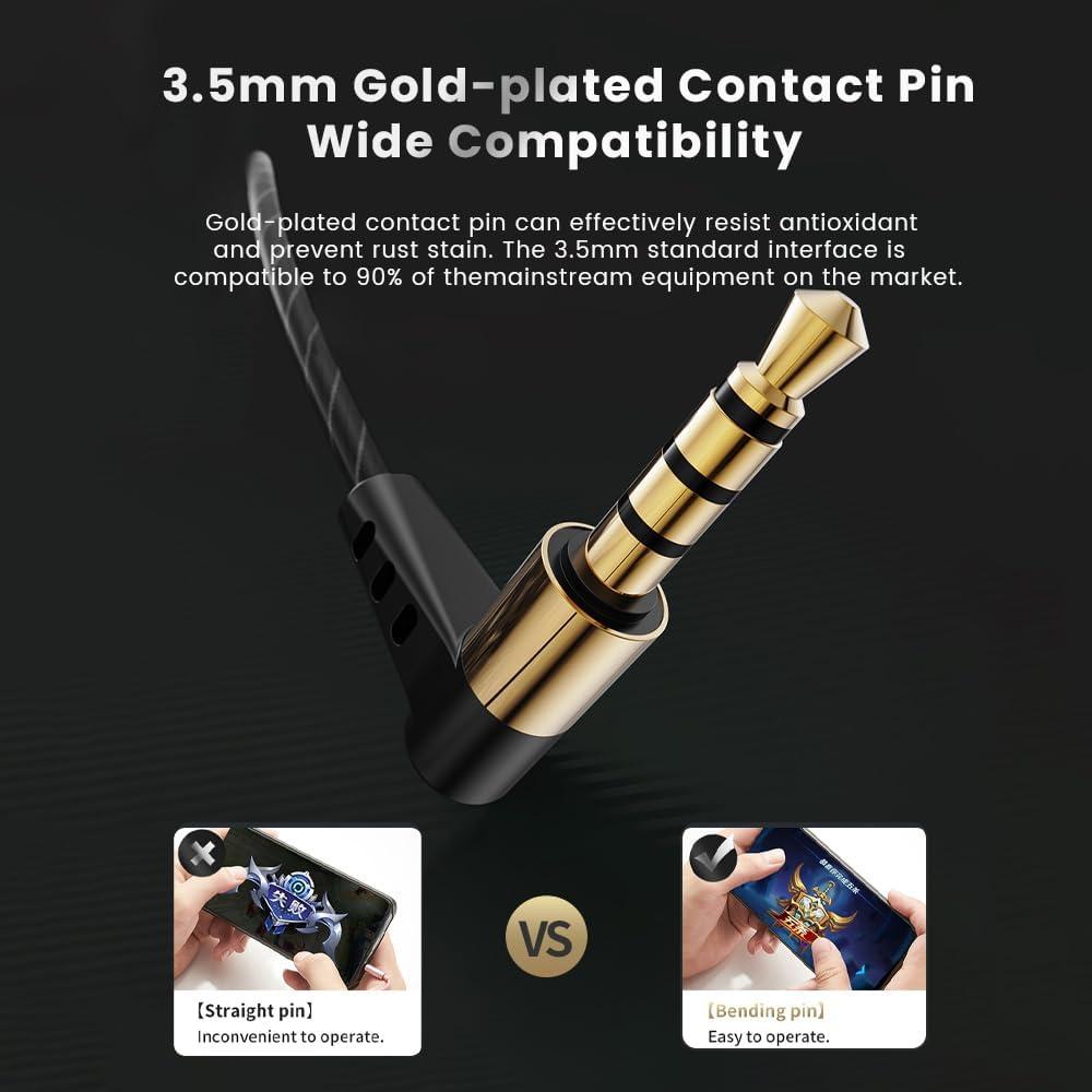 Auriculares Qkz Sk8 In-Ear con Cable, Cancelación de Ruido, Negro