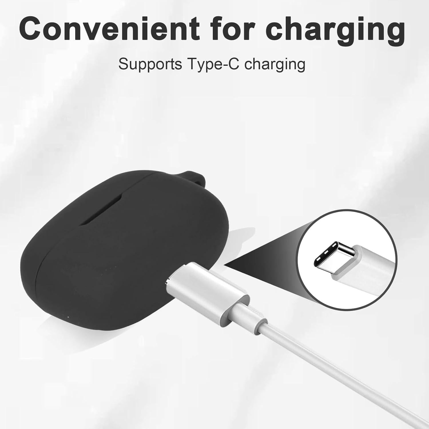 Funda de Silicona Premium para JBL Vibe Beam 2025/2023 - Negro