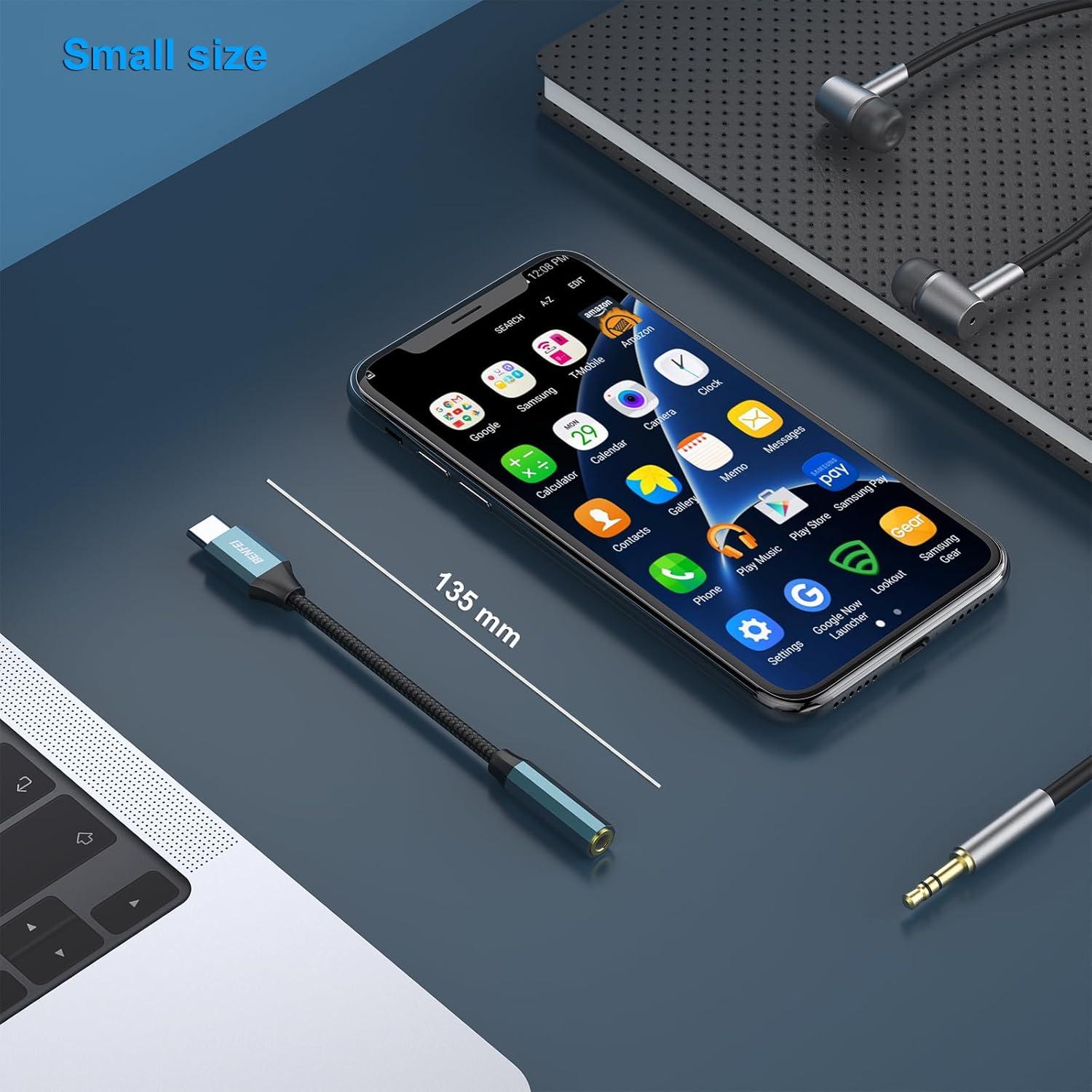 Adaptador USB C a Jack 3.5mm BENFEI Azul - Audio Hi-Fi