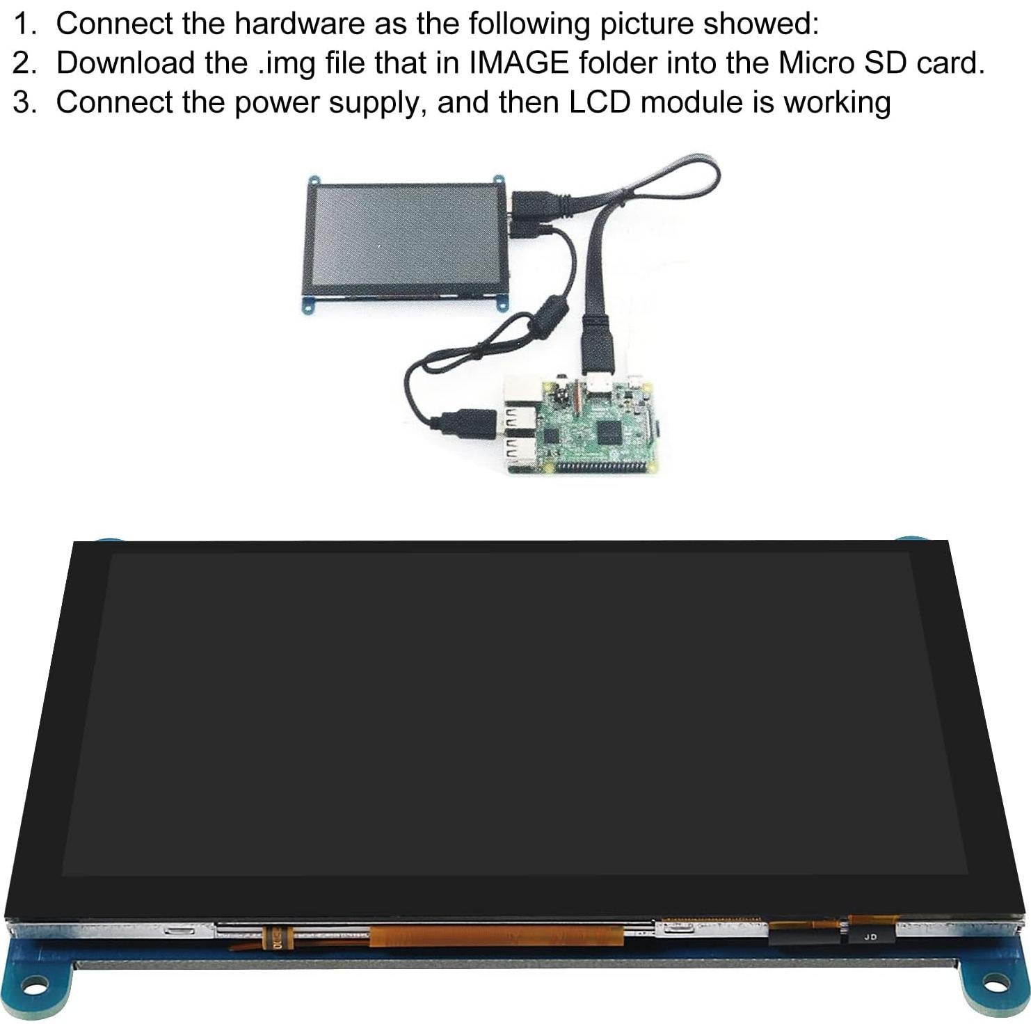 Pantalla Táctil Resistiva 5" UMLIFE LCD 800x480 HDMI Raspberry Pi