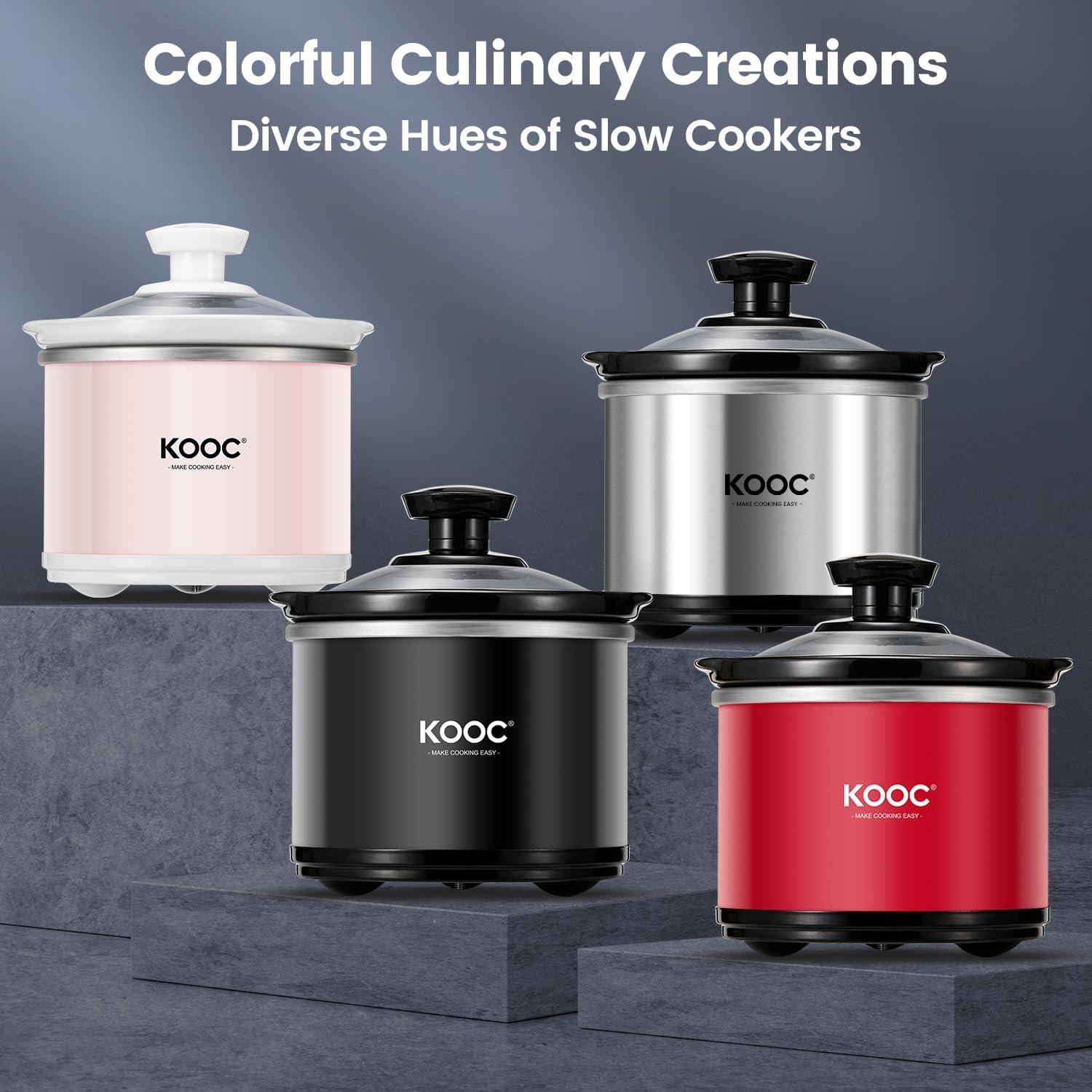 Olla de Cocción Lenta KOOC 0.65L Cerámica Negra