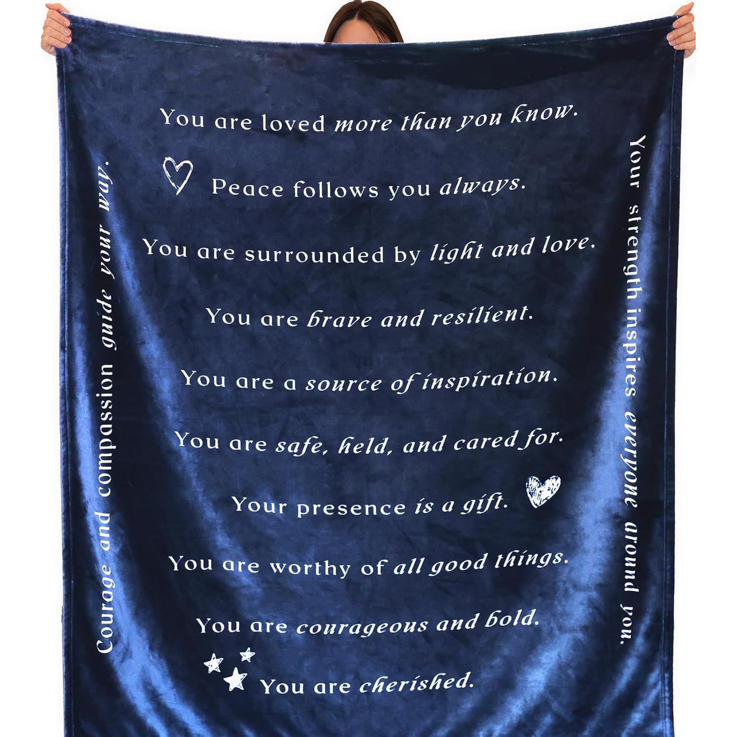 Manta Wolf Creek Luz y Amor 50x60 cm Franela Suave