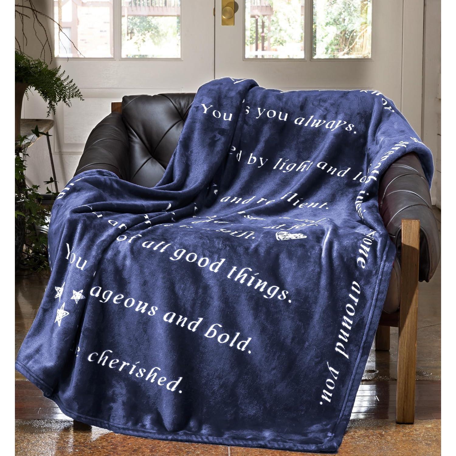 Manta Wolf Creek Luz y Amor 50x60 cm Franela Suave