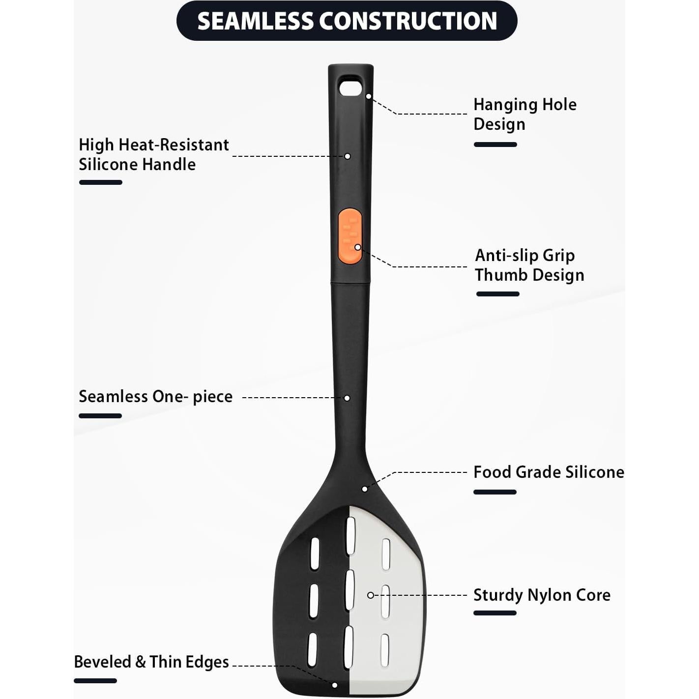 Juego de Utensilios de Cocina de Silicona DaiRen - 4 Piezas