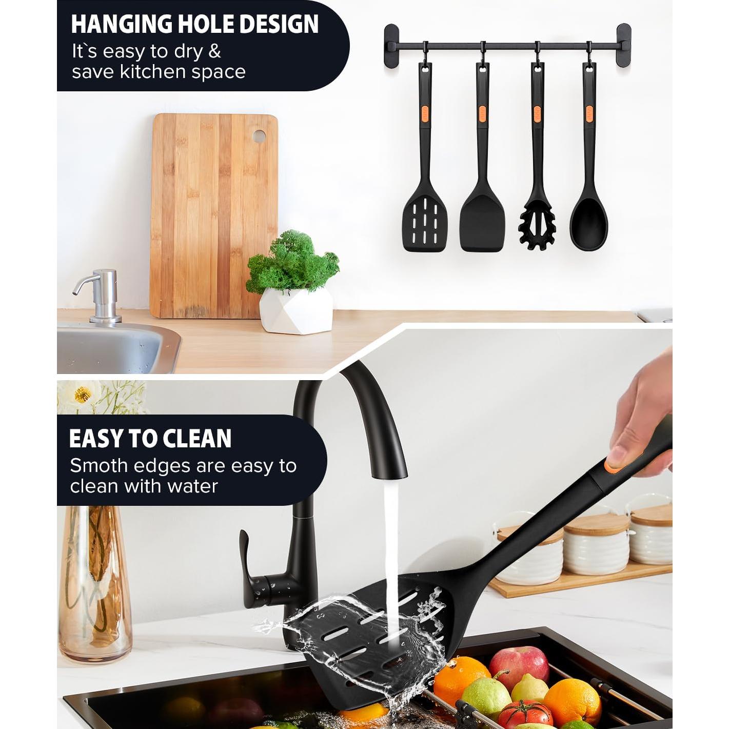 Juego de Utensilios de Cocina de Silicona DaiRen - 4 Piezas