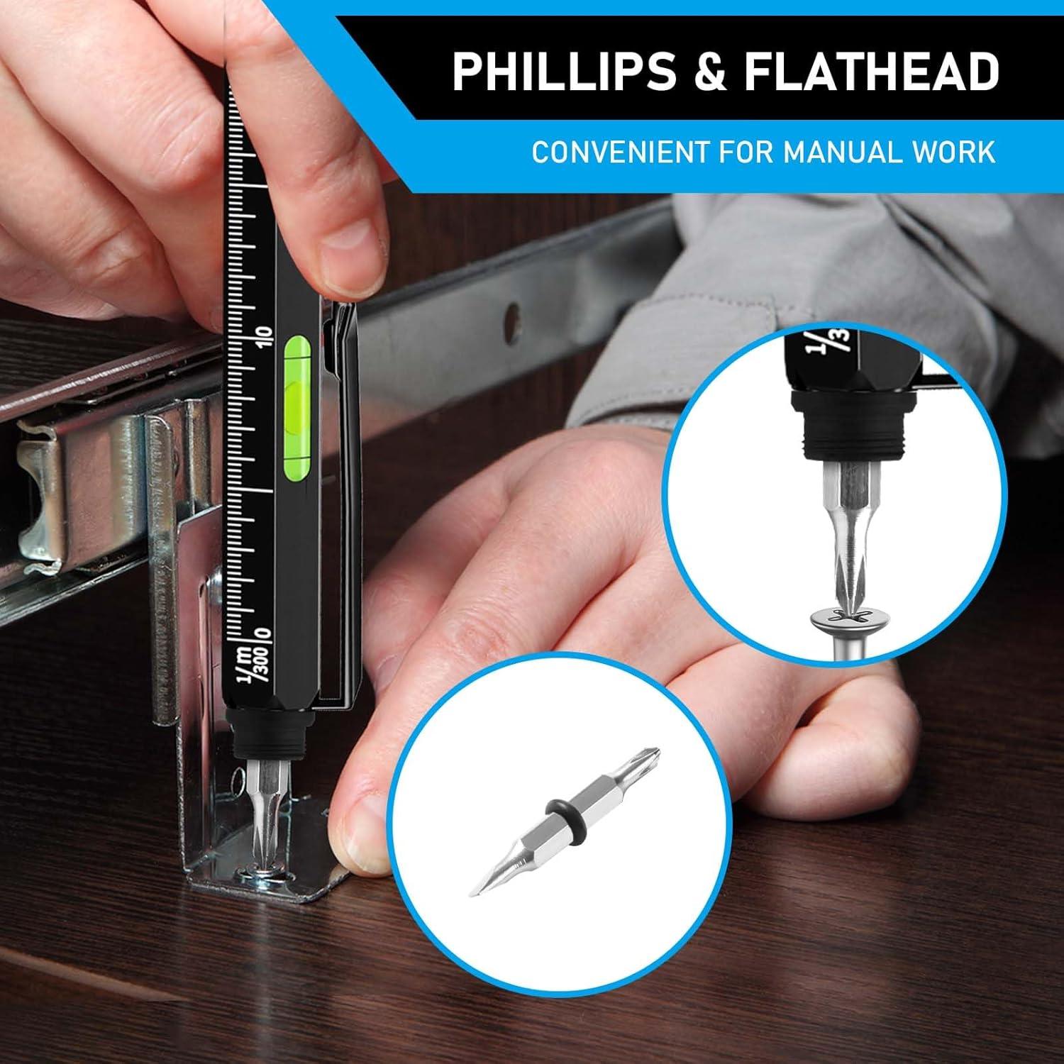 Set de bolígrafo multitool 11 en 1 FFIPBGE negro