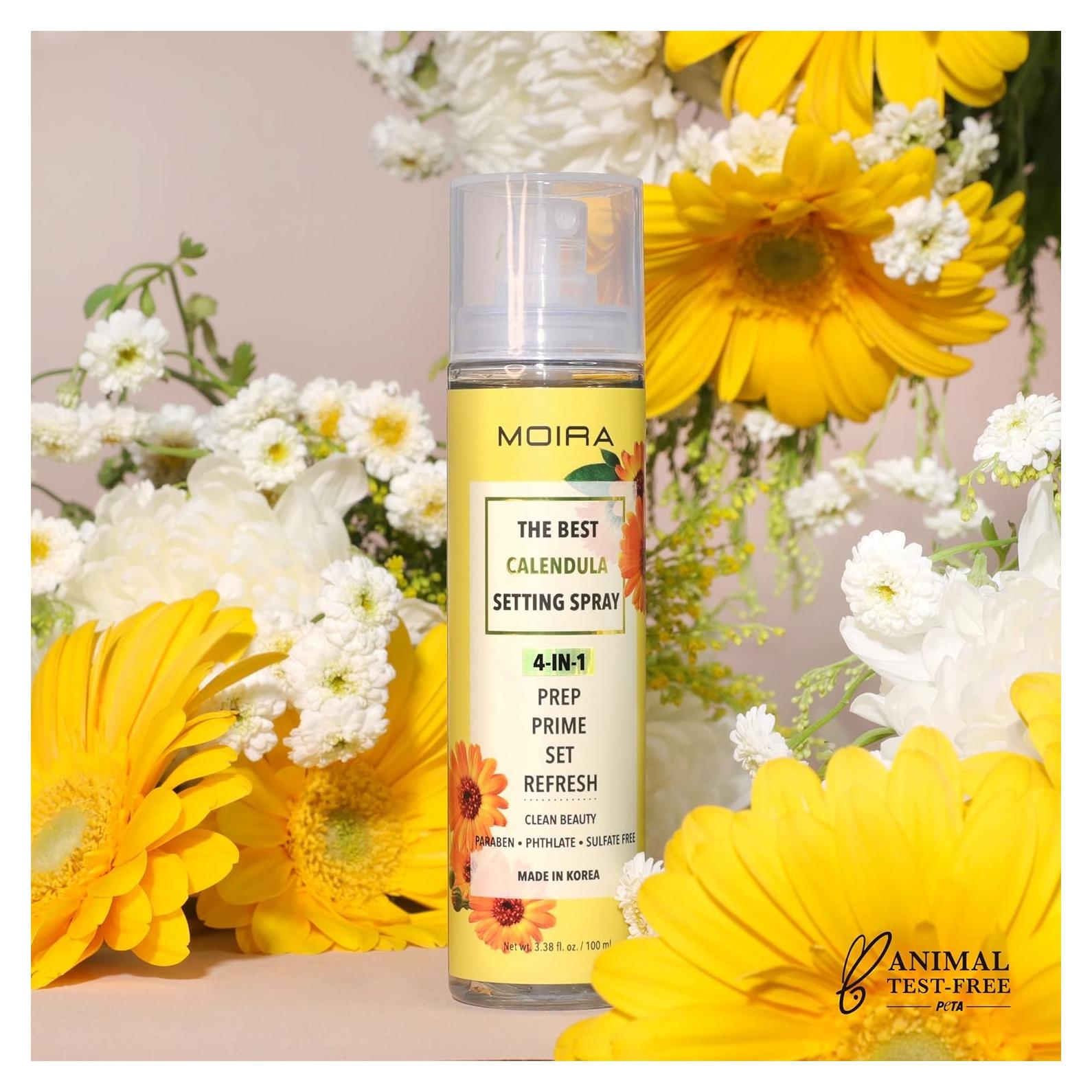 Spray Fijador de Maquillaje Moira Calendula 100ml 4 en 1
