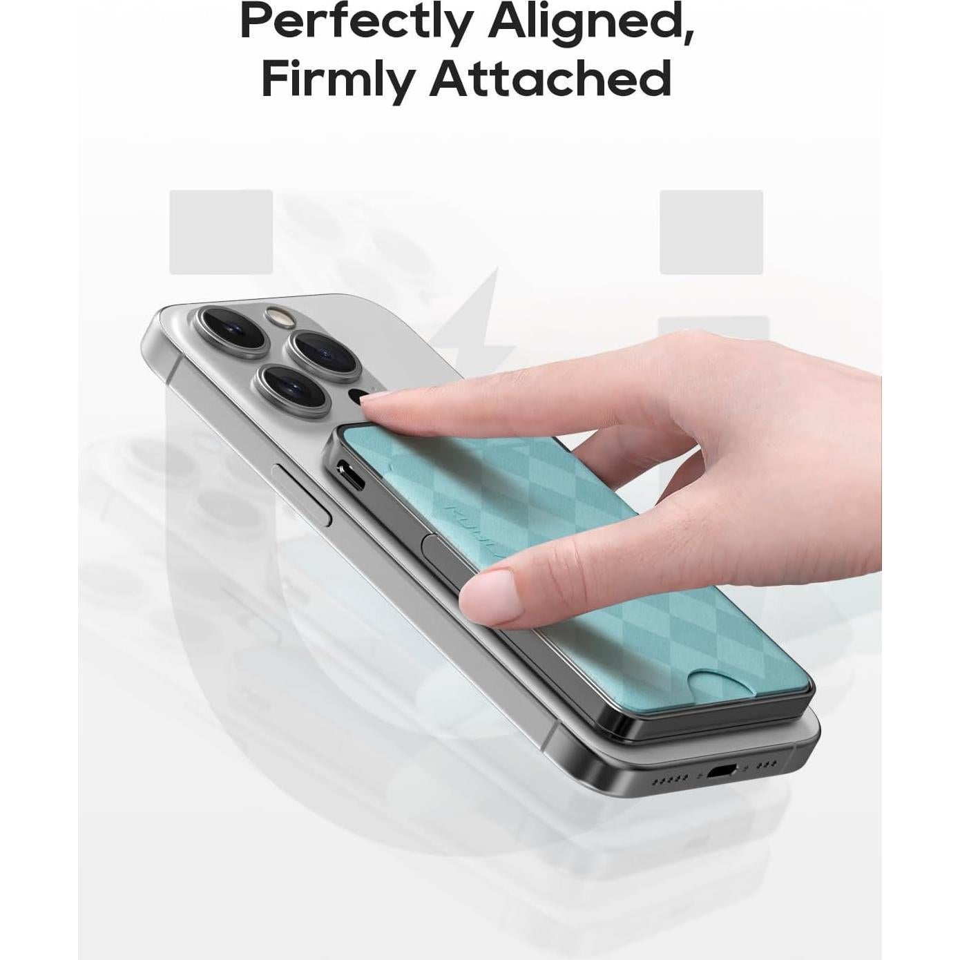 Banco de Energía Inalámbrico Kuulaa 5000mAh MagSafe Azul