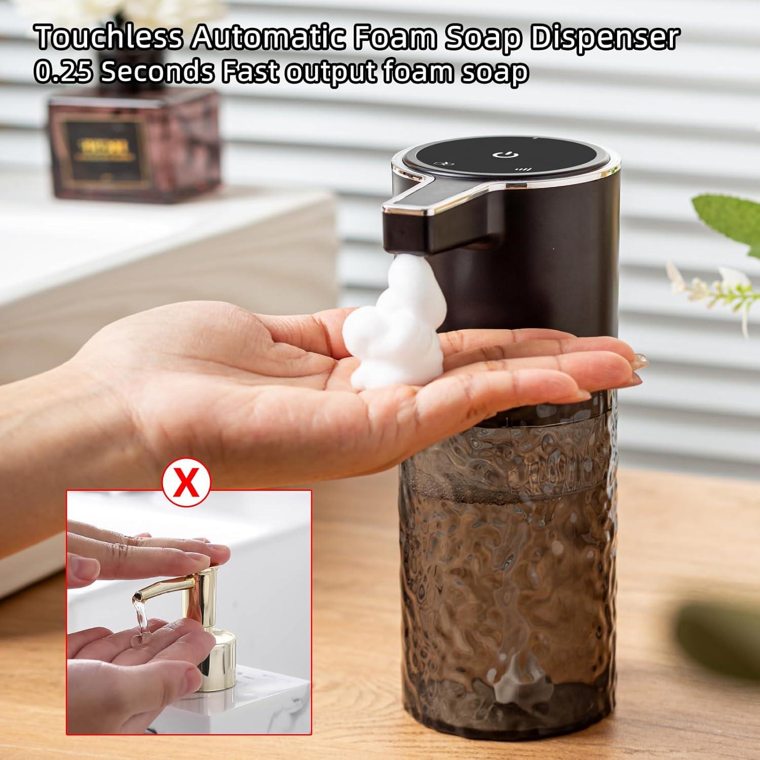 Dispensador Automático de Jabón Espumoso Haocoott 385 mL Negro