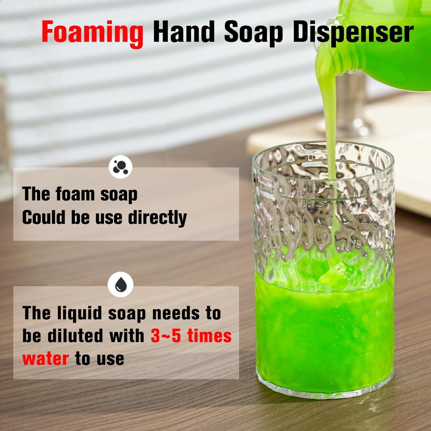 Dispensador Automático de Jabón Espumoso Haocoott 385 mL Negro