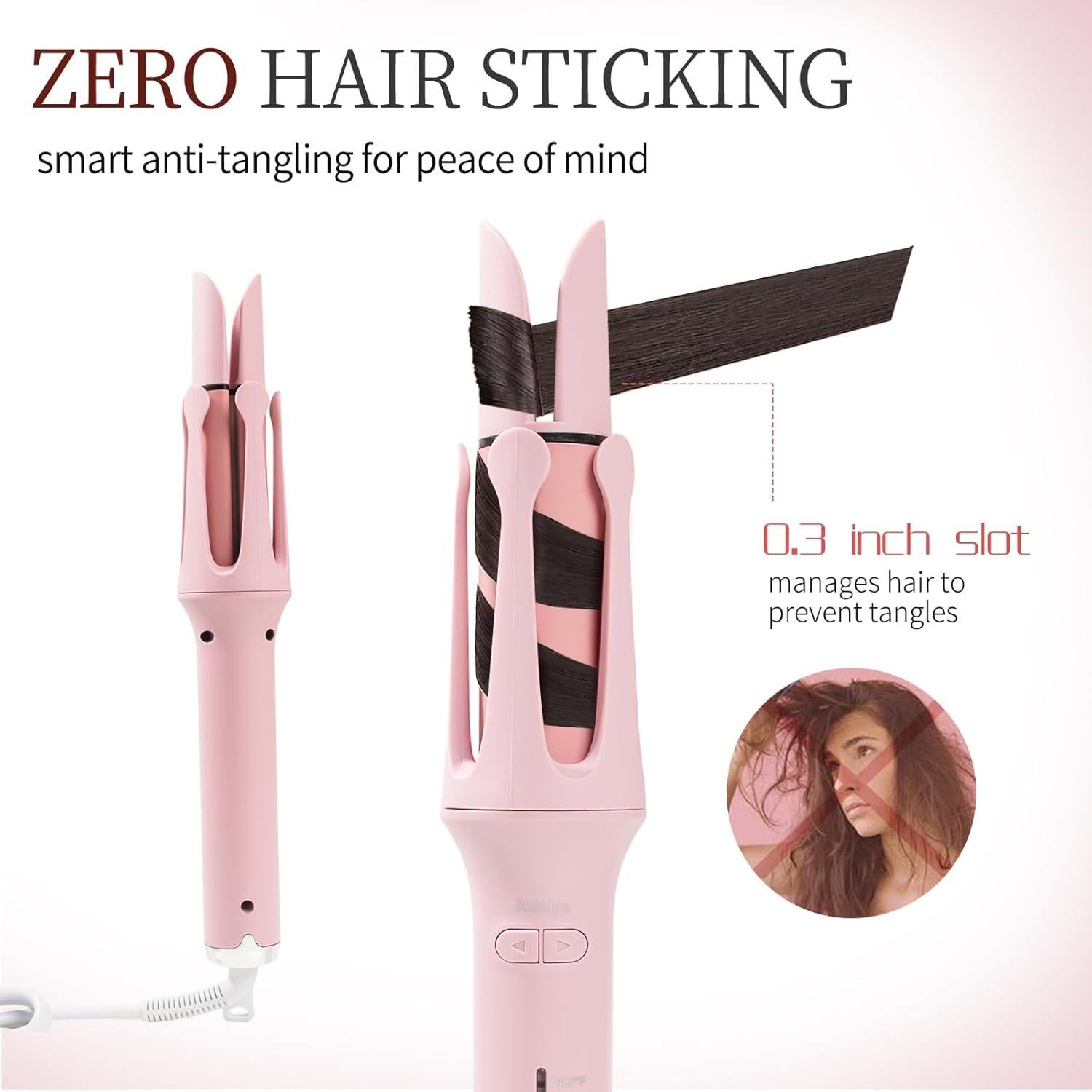 Rizador Automático Profesional Dongguan 4 Temperaturas Rosa