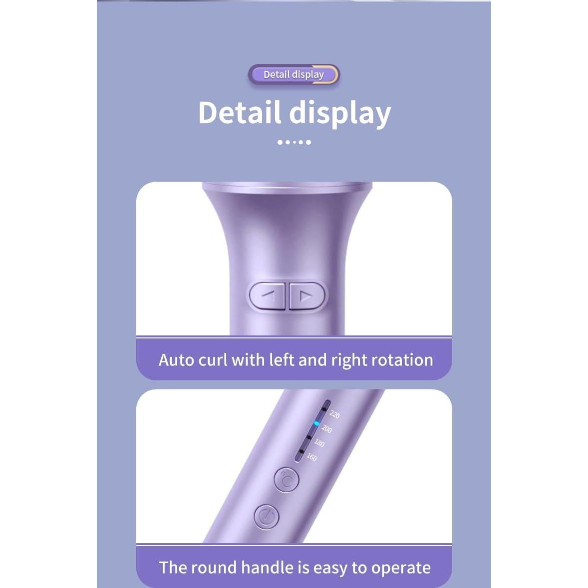 Rizador Automático Profesional Dongguan 4 Temperaturas Rosa