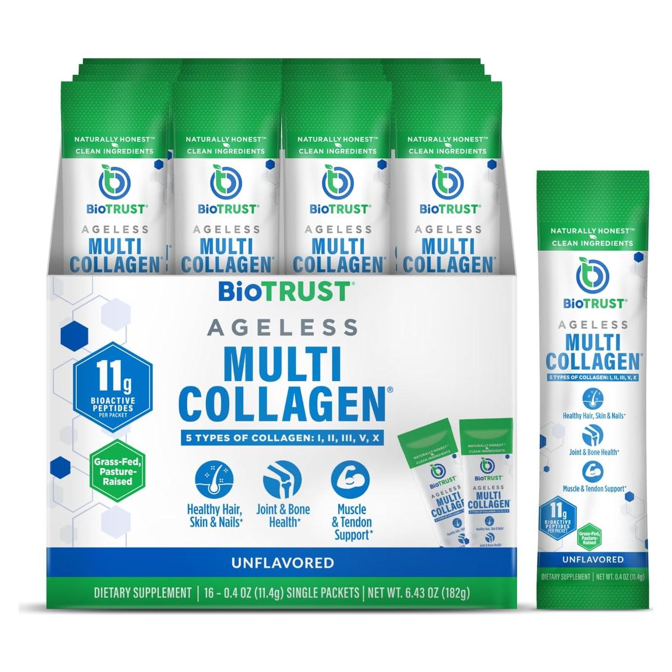 Polvo de Colágeno Multi BioTrust - 5 Tipos - 182.5g