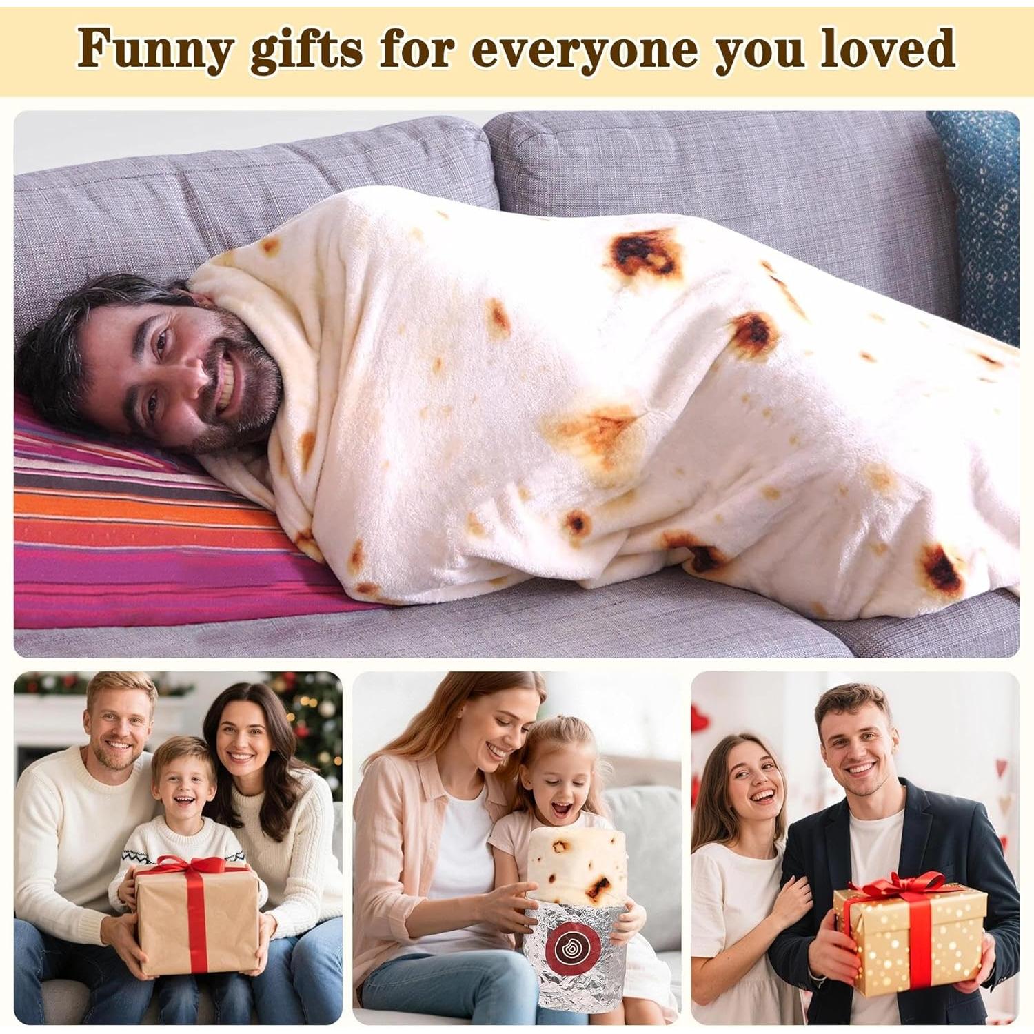 Manta de Tortilla Burrito MerMaker 119 cm Franela Beige