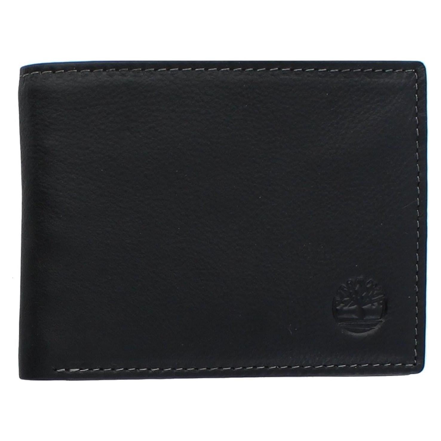 Billetera de Cuero RFID Bifold Timberland para Hombre - Negra