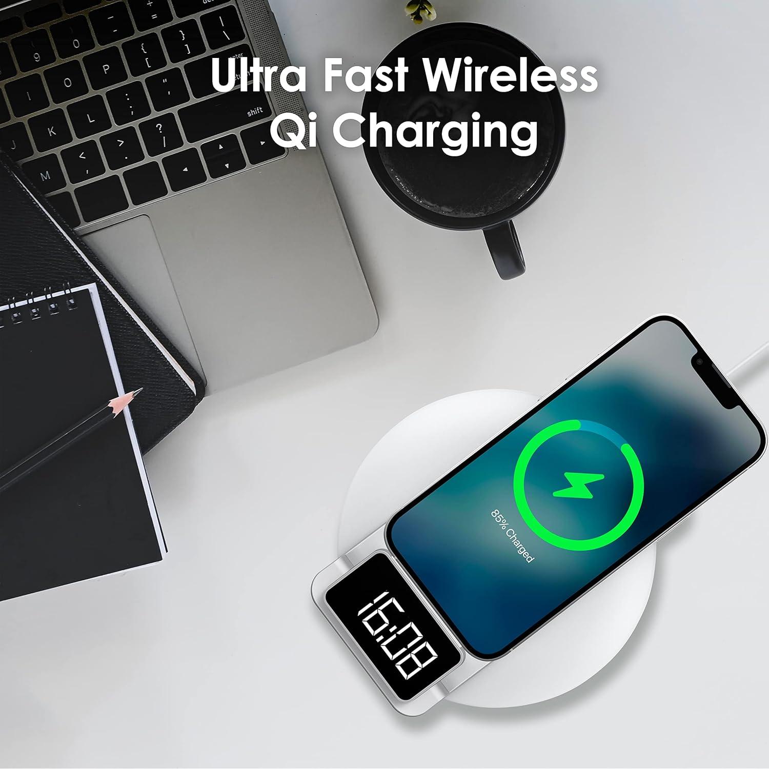 Lámpara de Mesa RexingUSA con Cargador Inalámbrico 15W